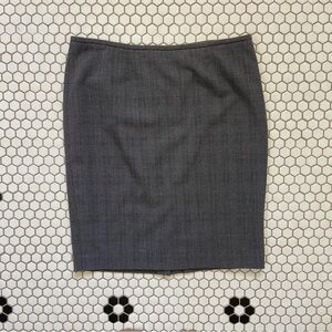Women’s Calvin Klein Charcoal Pencil Skirt Size 10P Lined Back Zipper